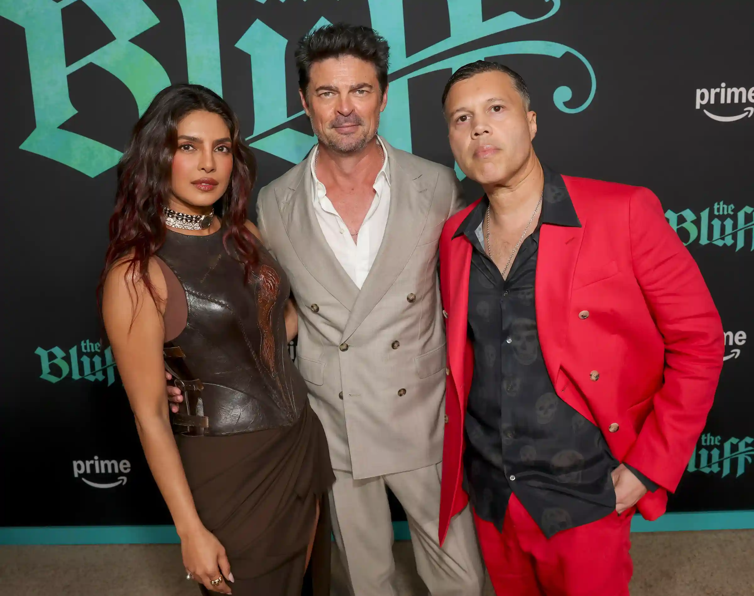The Bluff - Priyanka Chopra Jonas, Karl Urban and Frank E. Flowers at the World Premiere