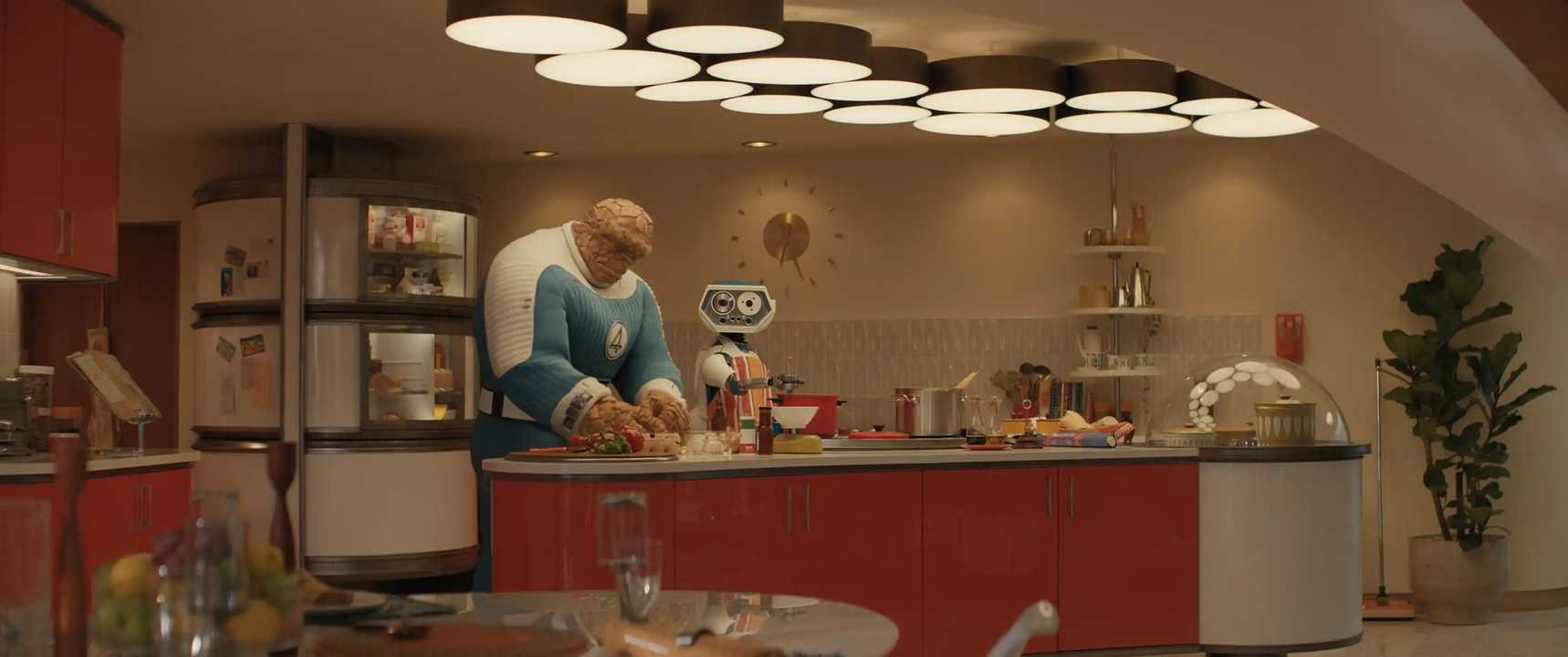 The Fantastic Four First Steps - Ebon Moss-Bachrach in the Kitchen
