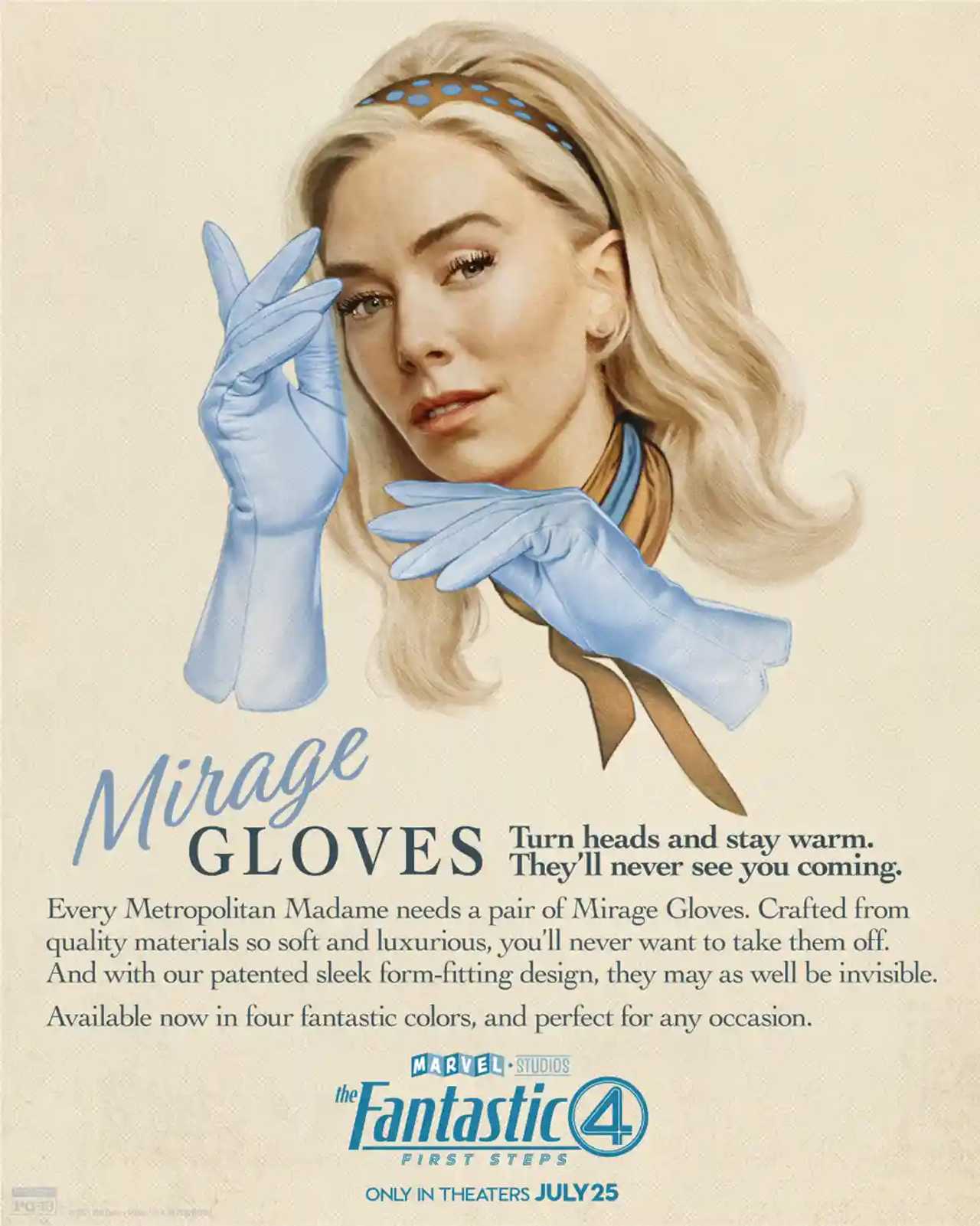 The Fantastic Four: First Steps - Mirage Gloves Promo Poster