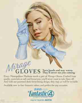 The Fantastic Four: First Steps - Mirage Gloves Promo Poster