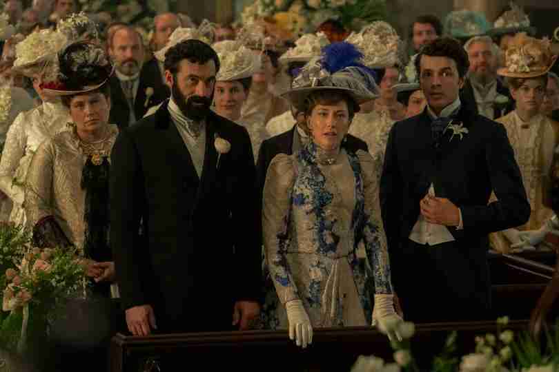 The Gilded Age Season 3 - Morgan Spector, Carrie Coon and Harry Richardson