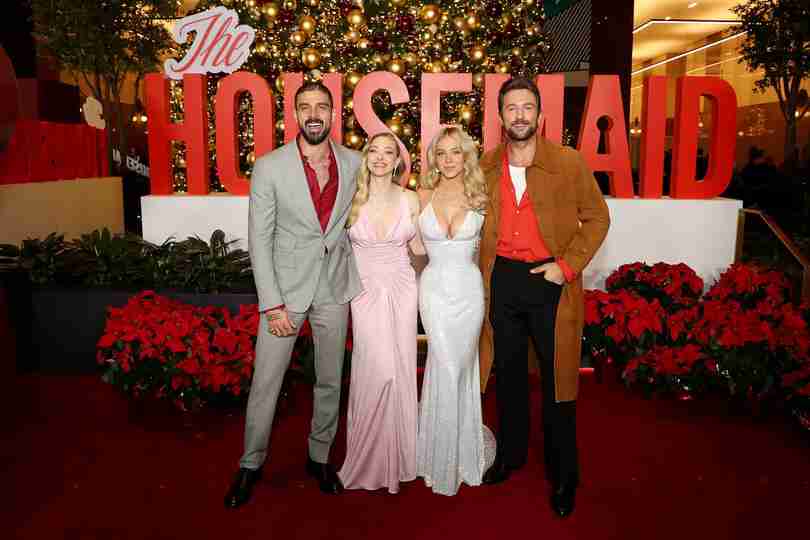 The Housemaid - Michele Morrone, Amanda Seyfried, Sydney Sweeney and Brandon Sklenar at the New York Premiere