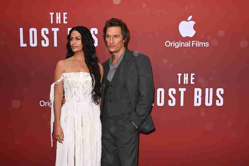The Lost Bus - Camila Alves McConaughey and Matthew McConaughey at the London Special Screening