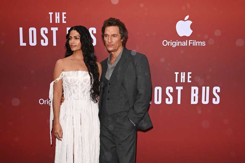 The Lost Bus - Camila Alves McConaughey and Matthew McConaughey at the London Special Screening