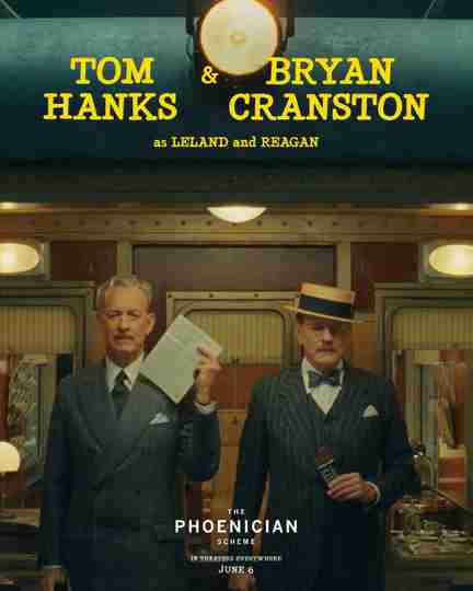 The Phoenician Scheme - Tom Hanks & Bryan Cranston Character Poster