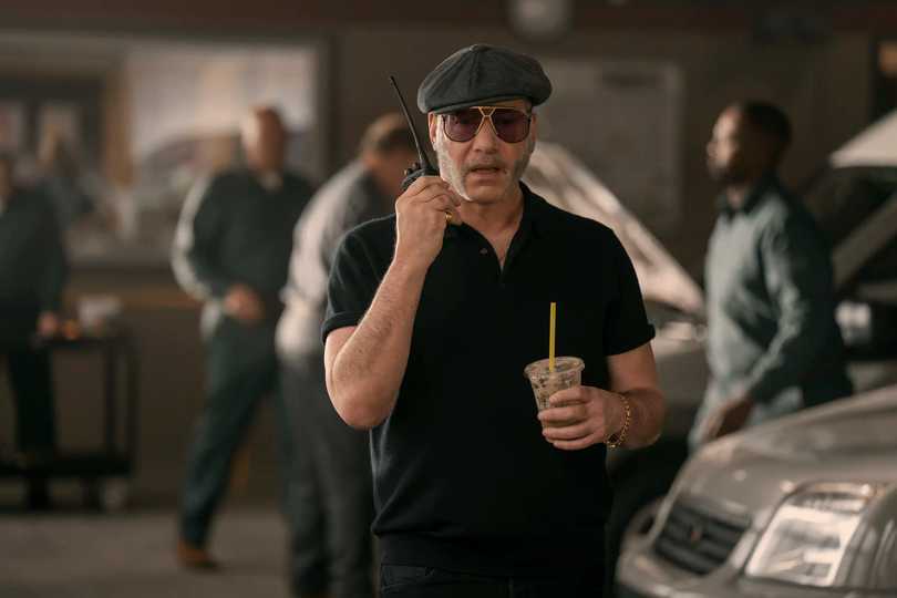 The Pickup - Andrew Dice Clay Holding a Radio