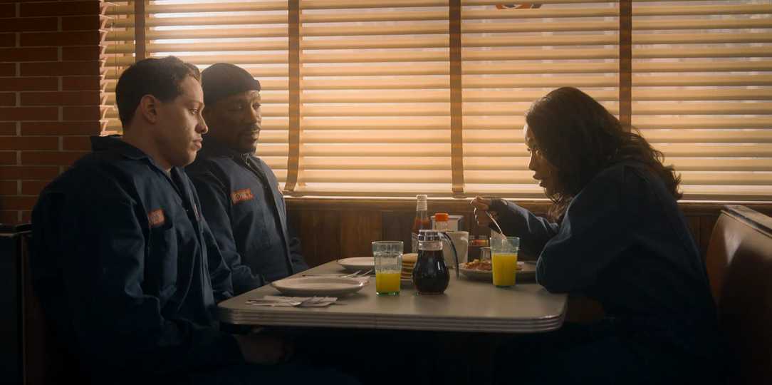 The Pickup - Eddie Murphy Pete Davidson and Keke Palmer at Breakfast
