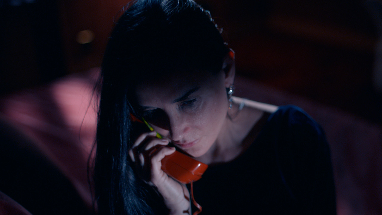 The Substance - Demi Moore in Phone Scene