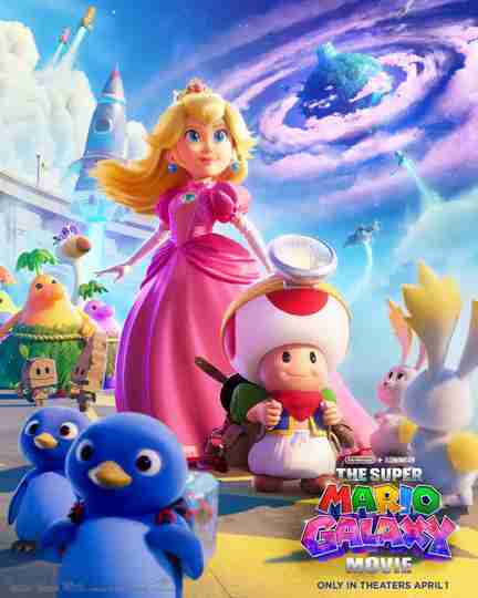 The Super Mario Galaxy Movie - Princess Peach & Toad Character Poster