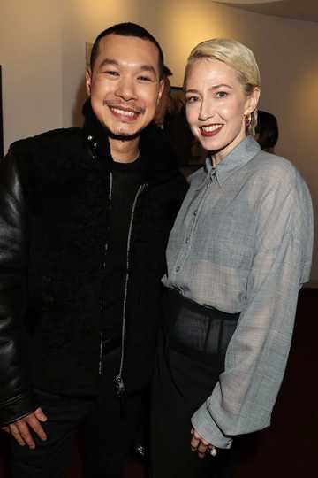 The White Lotus Season 3 - Tayme Thapthimthong and Carrie Coon at the Screening Event