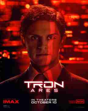 TRON: Ares - Evan Peters Character Poster