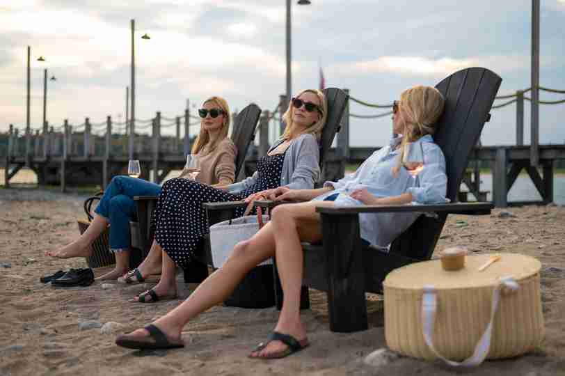 We Were Liars Season 1 - First Look at Caitlin FitzGerald, Candice King, Mamie Gummer in a Sunbed