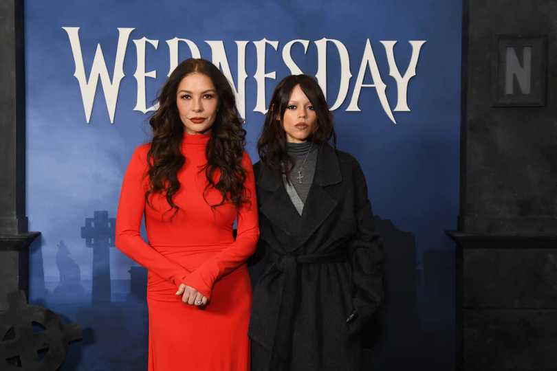 Wednesday Season 2 - Jenna Ortega and Catherine Zeta-Jones at the Netflix's Wednesday Event