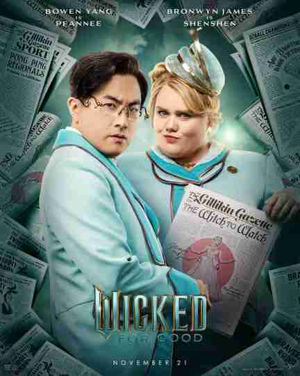 Wicked: For Good - Bowen Yang and Bronwyn James Character Poster