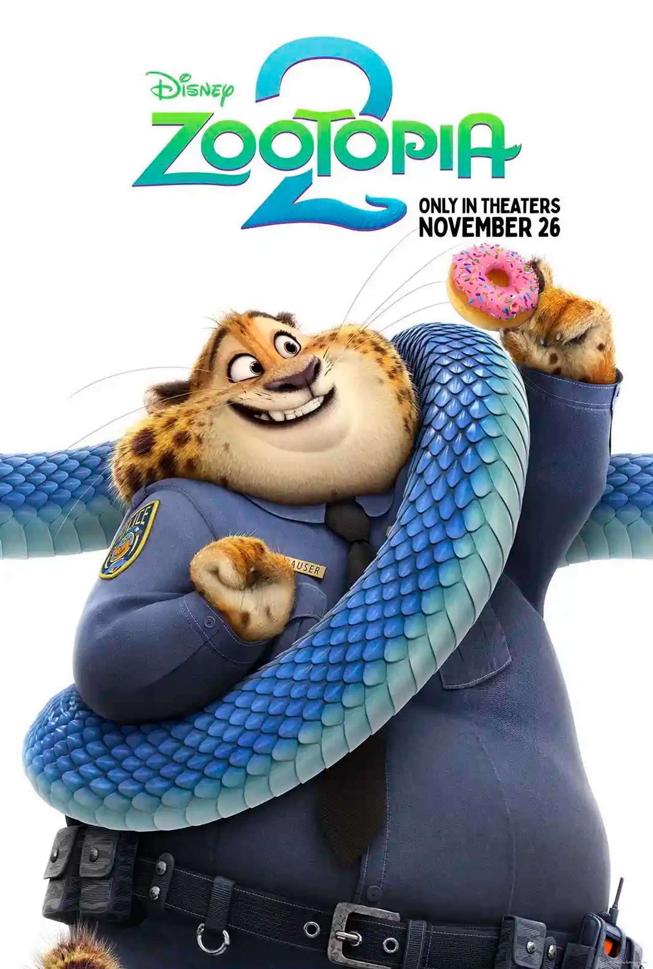 Zootopia 2 - Officer Benjamin Clawhauser Character Poster