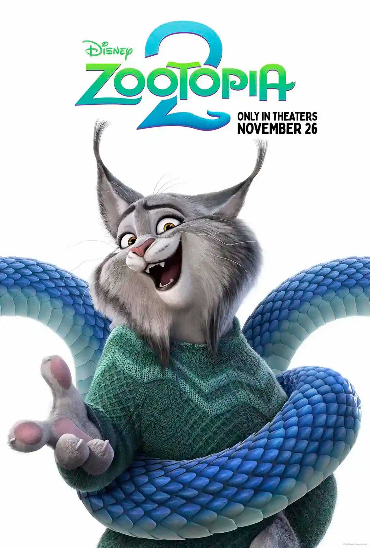 Zootopia 2 - Pawbert Lynxley Character Poster