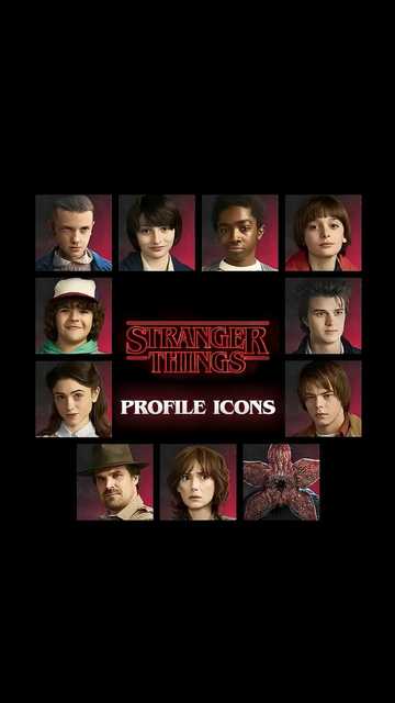 Stranger Things - Season One Profile Icons Clip