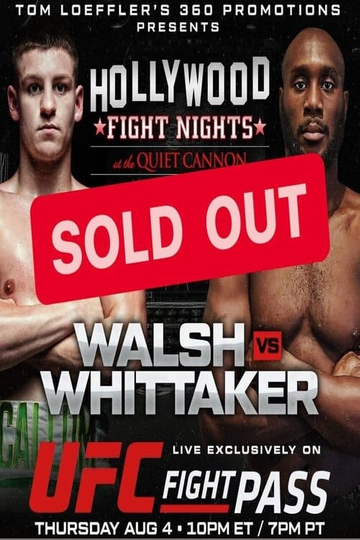 Hollywood Fight Night: Walsh vs. Whitaker Poster