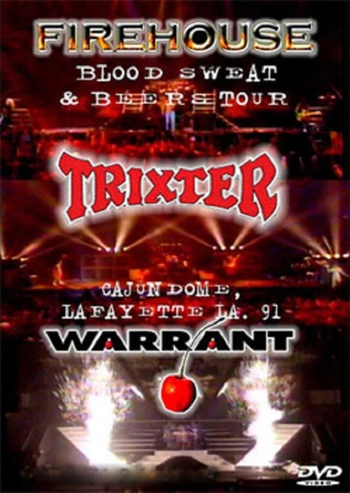 Warrant Trixster  Firehouse Live in Lafayette 1991 Poster