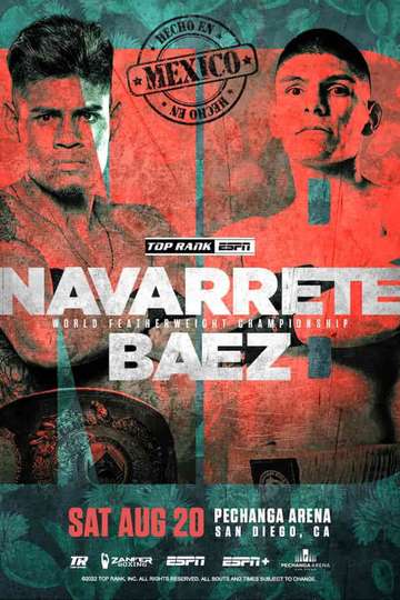 Emanuel Navarrete vs. Eduardo Baez Poster