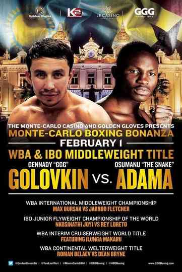 Gennady Golovkin vs Osumanu Adama Poster