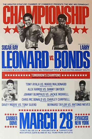 Sugar Ray Leonard vs Larry Bonds Poster