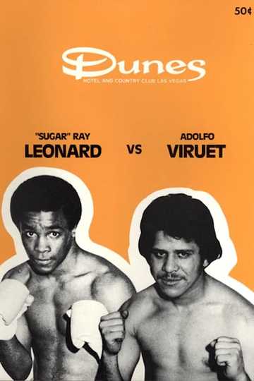 Sugar Ray Leonard vs. Adolfo Viruet Poster