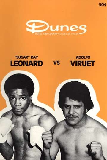 Sugar Ray Leonard vs. Adolfo Viruet Poster