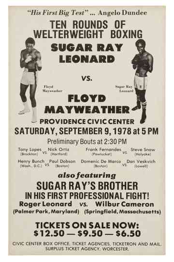 Sugar Ray Leonard vs Floyd Mayweather Sr