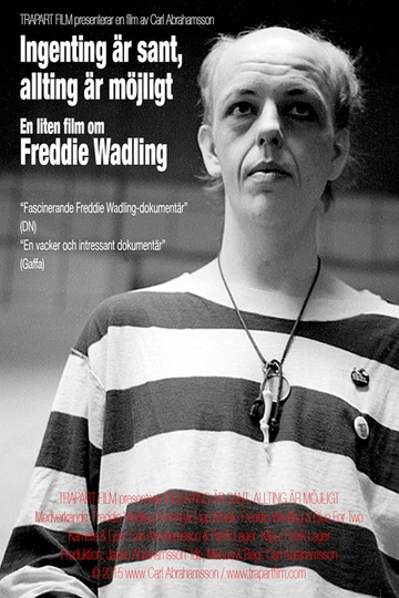 Ingenting är sant allting är möjligt  en liten film om Freddie Wadling