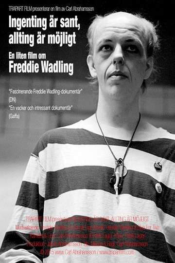 Ingenting är sant allting är möjligt  en liten film om Freddie Wadling