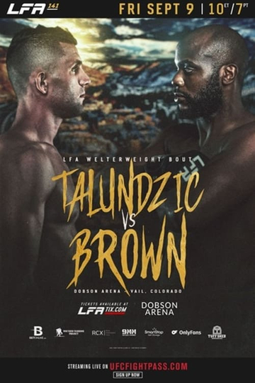 LFA 141 Talundžić vs Brown Poster