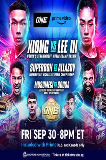 ONE on Prime Video 2 Xiong vs Lee III
