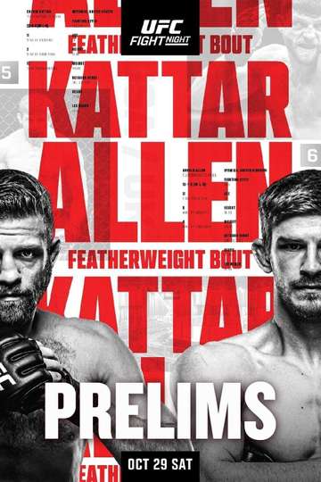 UFC Fight Night 213: Kattar vs. Allen Poster