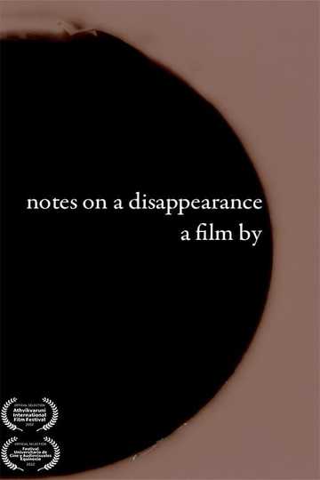 notes on a disappearance Poster