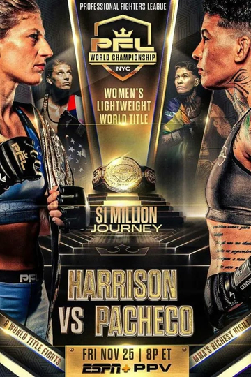 PFL Finals 2022  PFL 10 Harrison vs Pacheco Poster