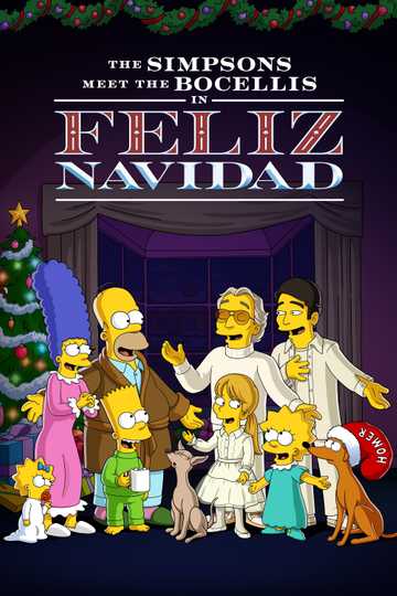 The Simpsons Meet the Bocellis in "Feliz Navidad" Poster