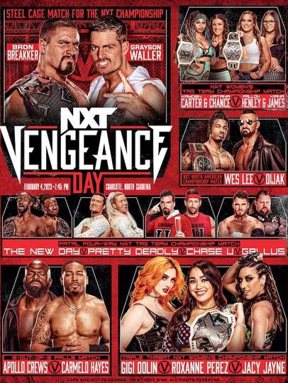 NXT Vengeance Day 2023 Poster