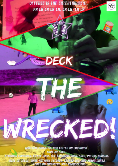 Lavender Xmas Deck the Wrecked Poster