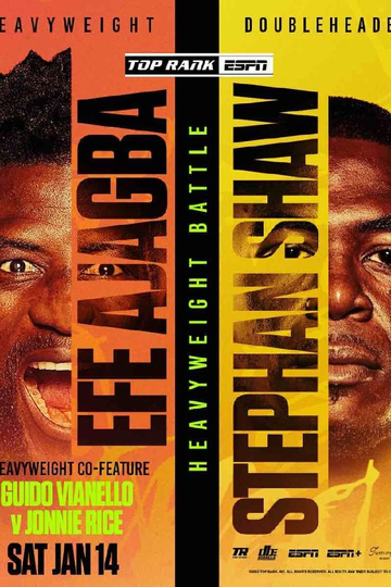 Efe Ajagba vs. Stephan Shaw Poster