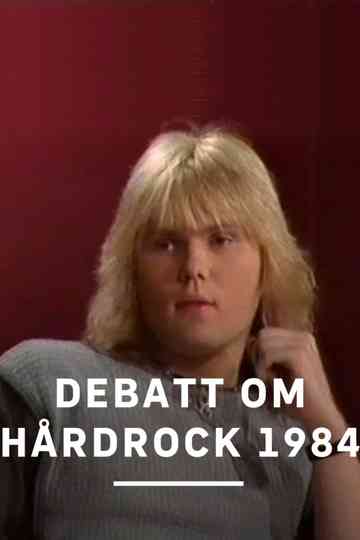Debatt om hårdrock 1984 Poster