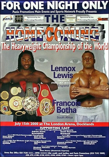 Lennox Lewis vs Francois Botha Poster