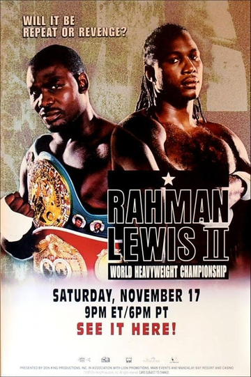 Hasim Rahman vs Lennox Lewis II