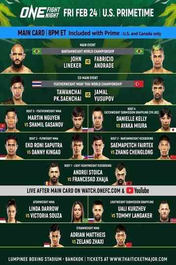ONE Fight Night 7 Lineker vs Andrade II