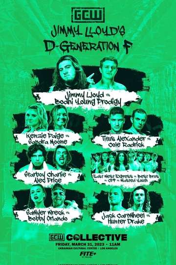 GCW Jimmy Lloyd's D-Generation F Poster