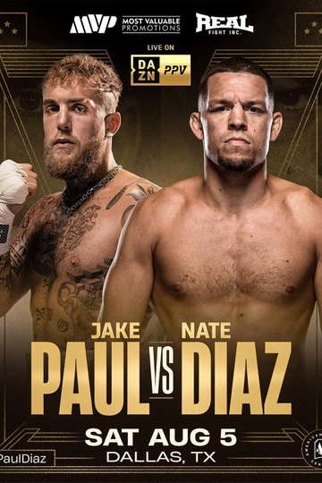 Jake Paul vs. Nate Diaz Poster
