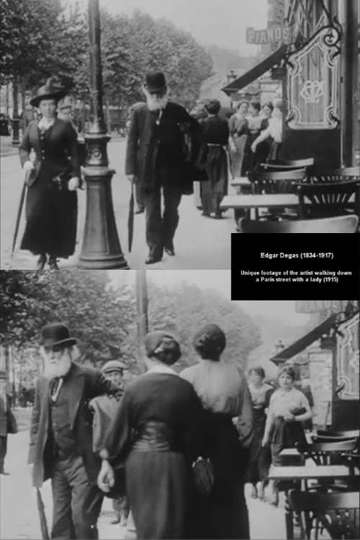 Edgar Degas Filmed Walking Down a Paris Street Poster