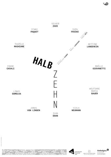 HALB ZEHN Poster