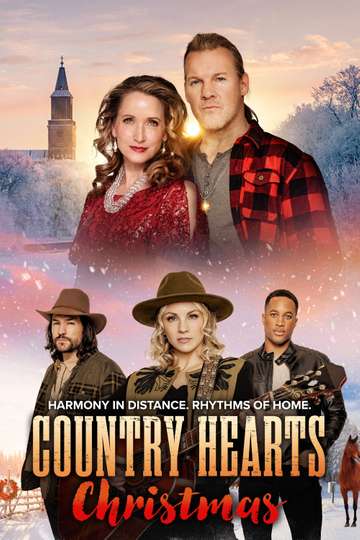 Country Hearts Christmas Poster