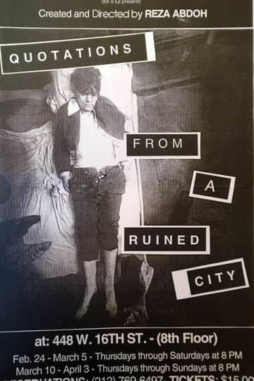 Quotations From a Ruined City Poster